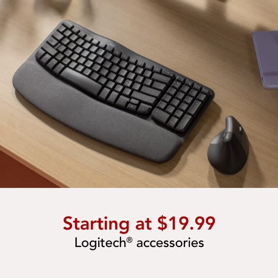 Gear up on tech - Logitech accessories starting at $19.99