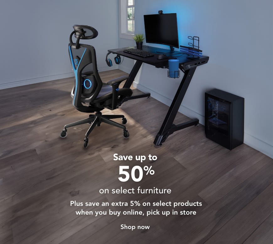 Save up to 50% on select furniture