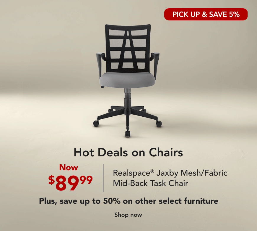 Save up to 50% on select furniture