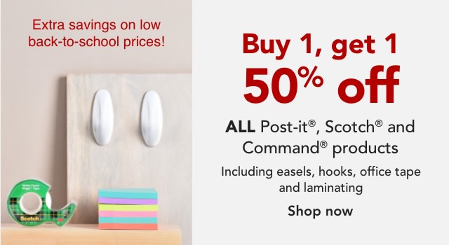 Buy One, Get One 50% off all 3M Products