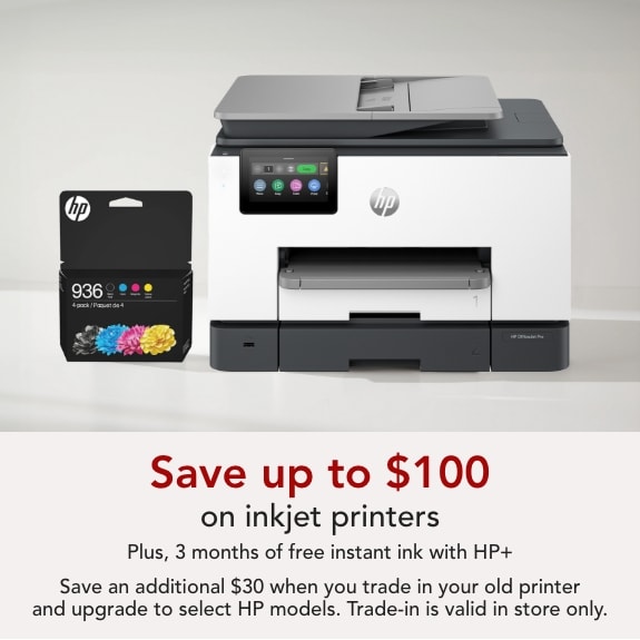 Save up to $100 on Inkjet Printers