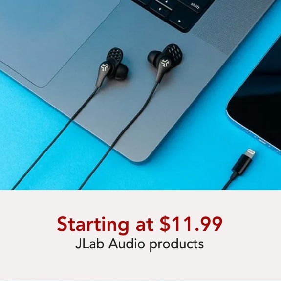 JLab Audio starting at $11.99