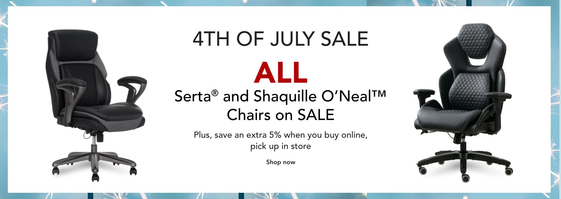 4th of July Savings - Flash Sale: All Serta and Shaq on sale