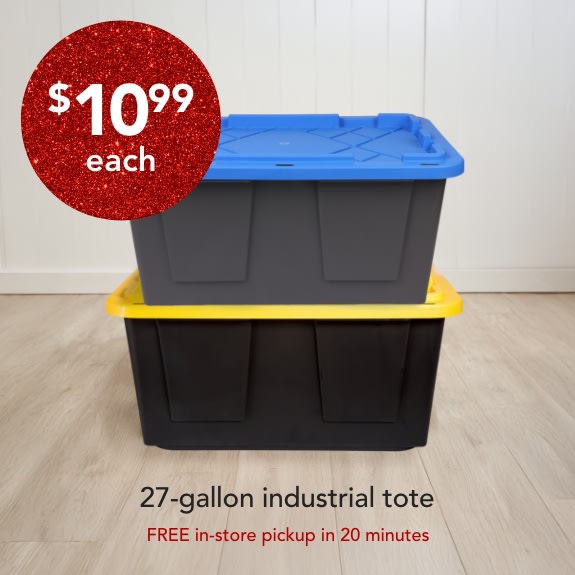 27-gallon industrial totes