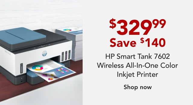 HP Smart Tank 7602 Wireless All-In-One Color Inkjet Printer