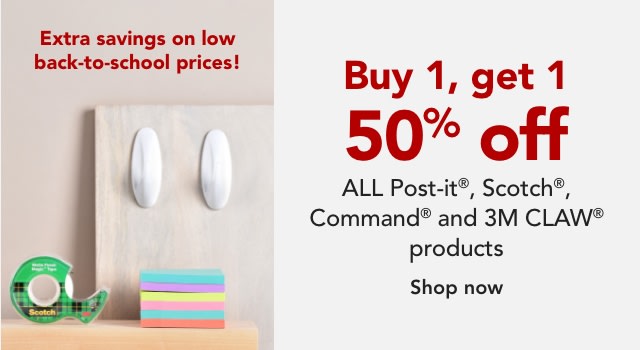 $5 off your $30 purchase of Scotch, Post-It & Command brand products