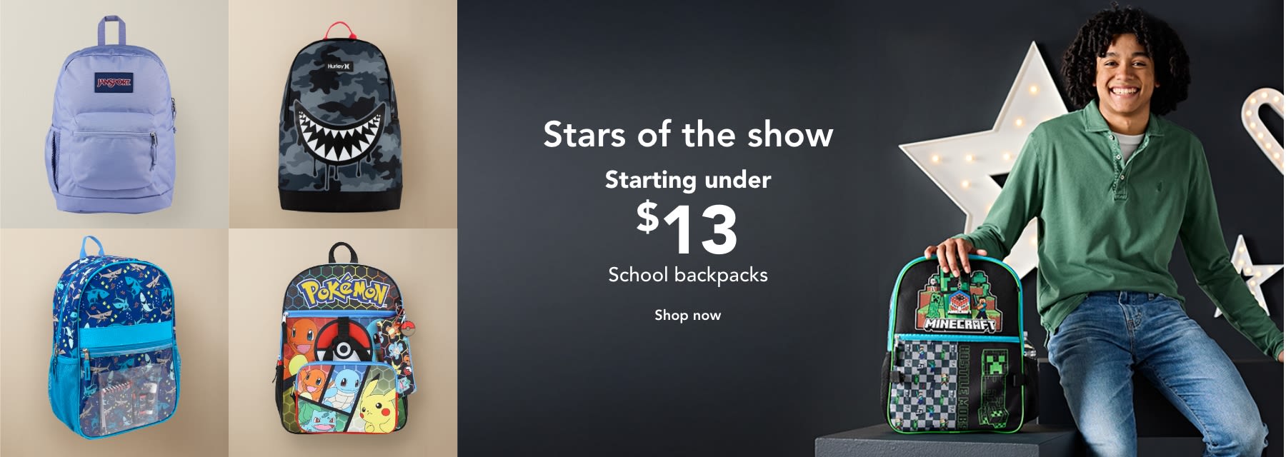 Backpacks starting under $13