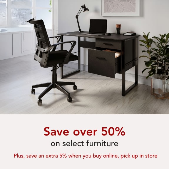 Save over 50% on select Furniture