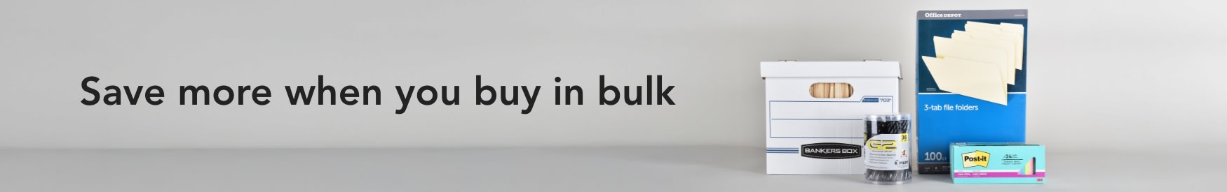 Buy more, save more when you buy in bulk