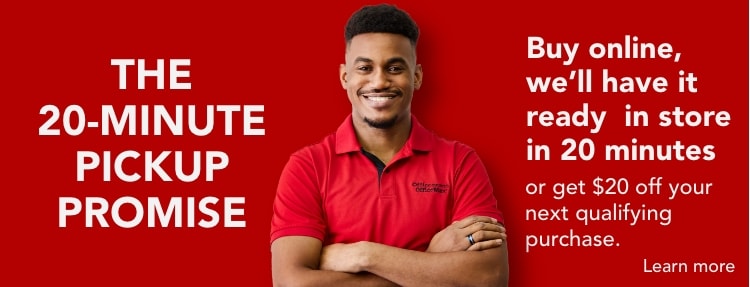 Buy online and pickup in store in 20 minutes