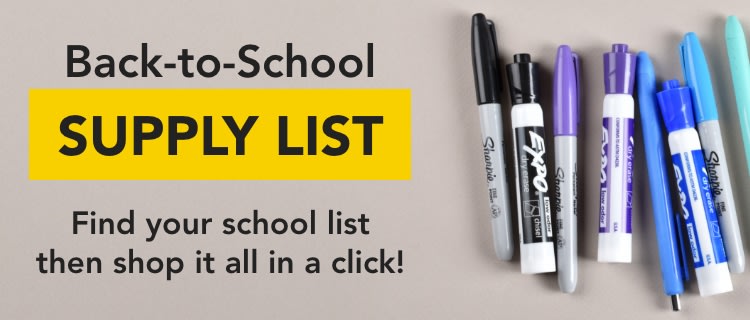 Back to School Supply List