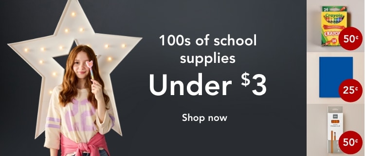 100s of school supplies under $3