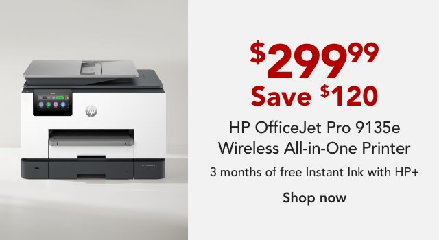 HP OfficeJet Pro 9135e Wireless All-in-One Printer with 3 Months of Free Instant Ink with HP+ (404M0A)