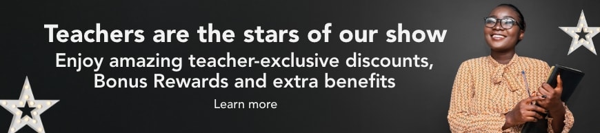 Teacher exclusive discounts