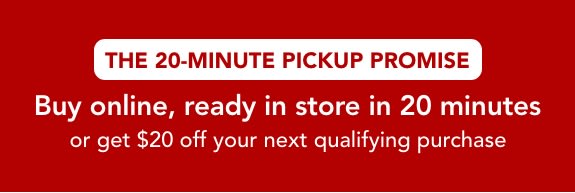 Buy online, ready in store in 20 minutes