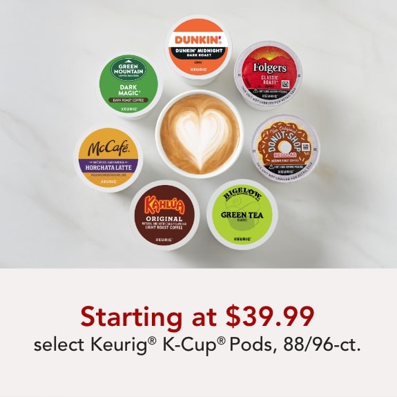 Keurig 88/96CT K-Cup Pods Starting at $39.99