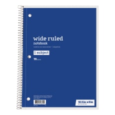 Wide Rule Spiral Notebooks