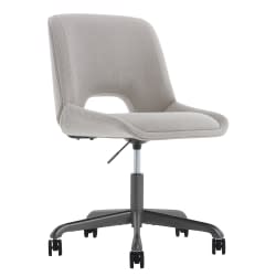 Elle Decor Laissy Low-Back Task Chair, Linen