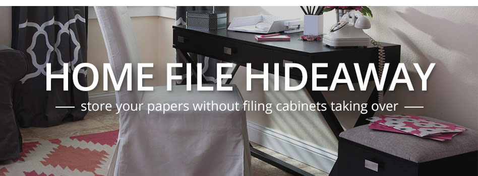 Hideaway File-Away: Storage Ideas for Small Spaces