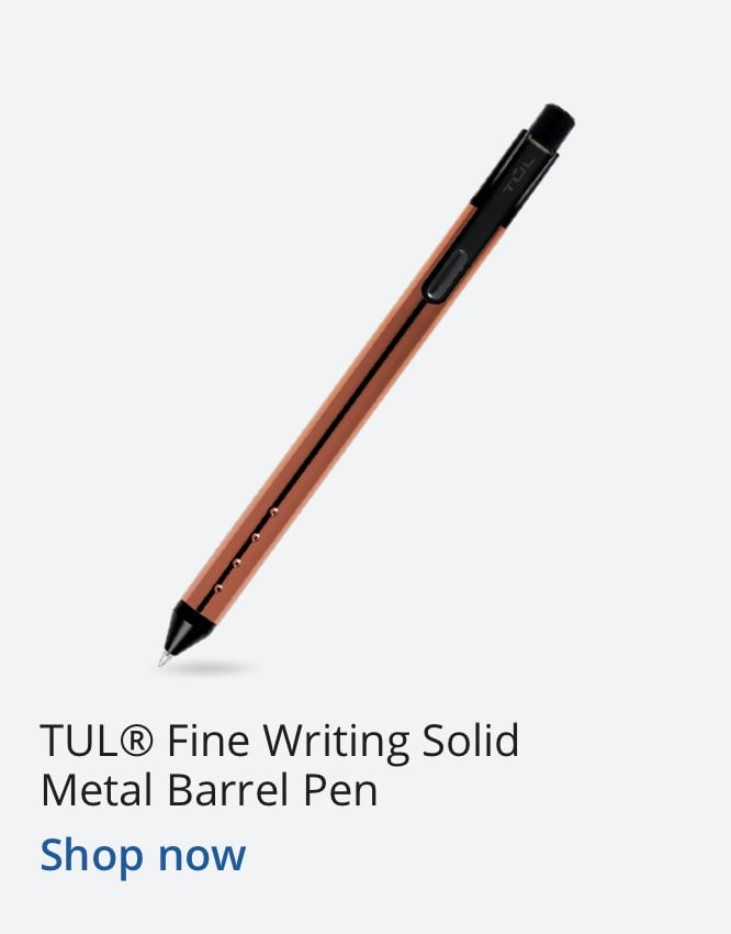 TUL Fine Writing Solid Metal Barrel Pen