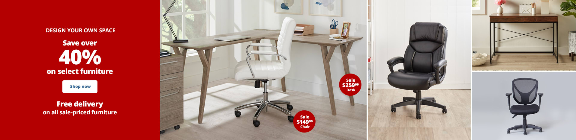 Save over 40% on select furniture | Free delivery on all sale-priced furniture