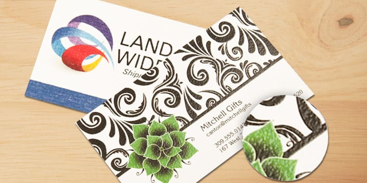 Raised Print Business Cards