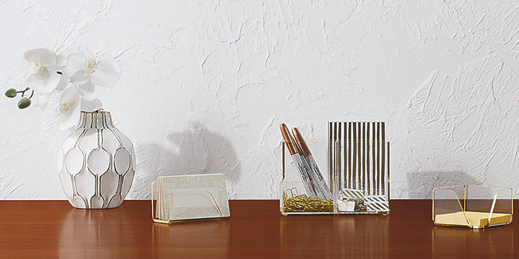 Accomplish Big Things in a Small Home Office With Handy Desk Organizers