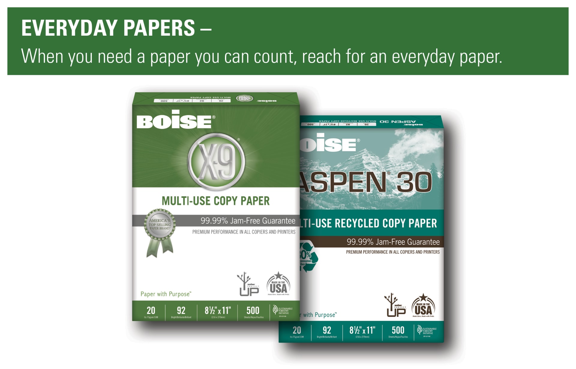  Boise® X-9® Multi-Use Print & Copy Paper, Letter Size