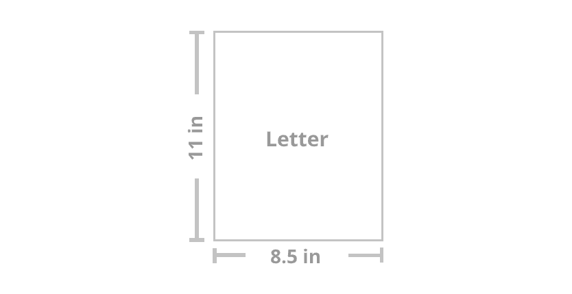 Different paper sizes for printer