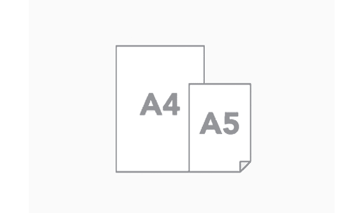Standard copy paper size store