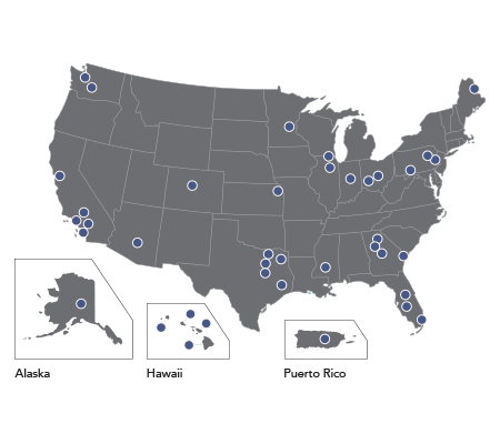 Take advantage of our world-class supply chain -map