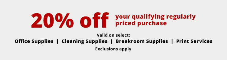 20% off your qualifying regularly priced purchase