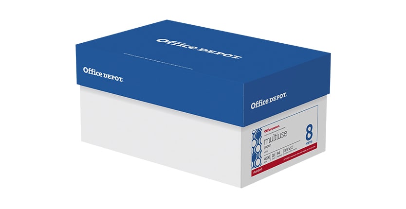 Office Depot® Brand Multi-Use Print & Copy Paper, Case Of 8 Reams
