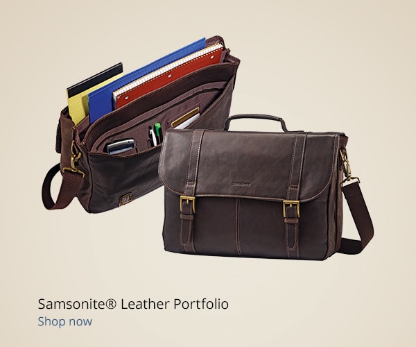 Samsonite® Leather Laptop Bag