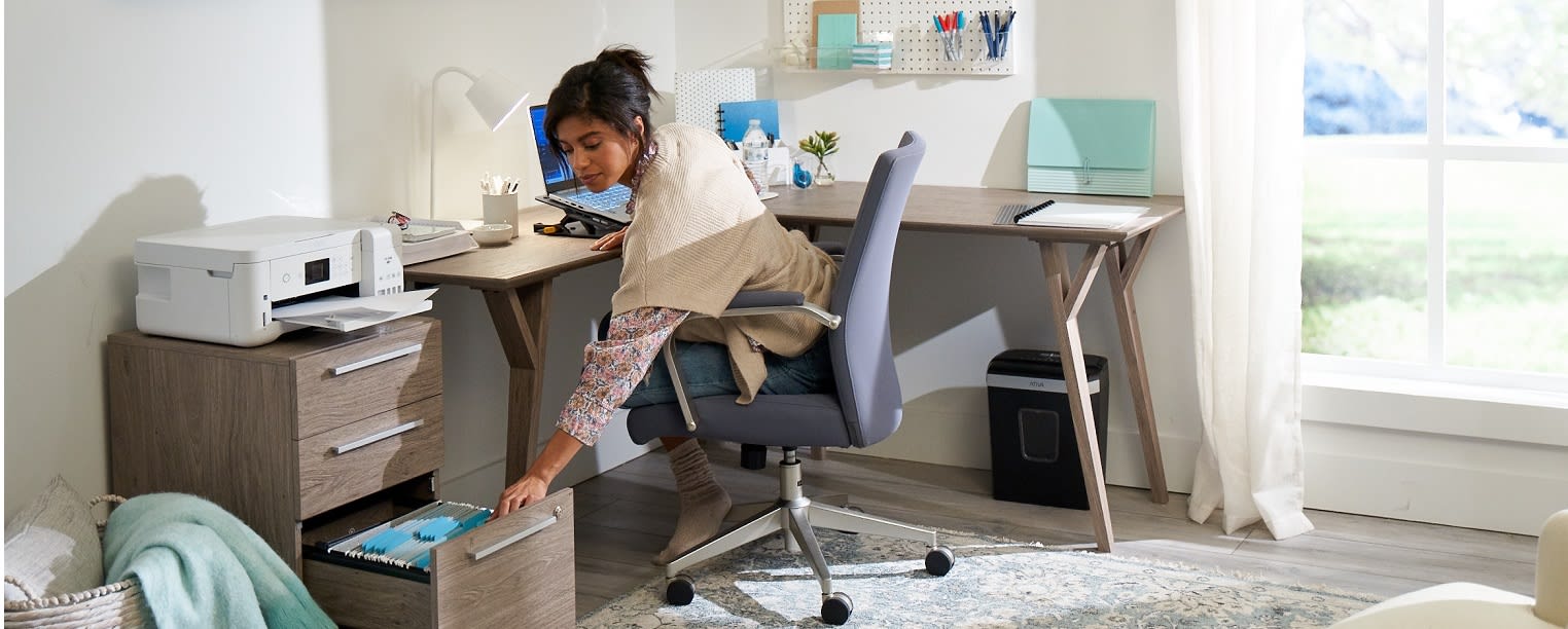 Workplace office caddy, one-sided Move it