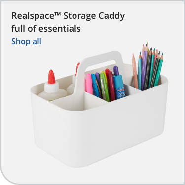 Realspace™ Storage Caddy Full of Essentials