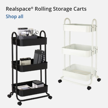 Realspace Rolling Storage Carts