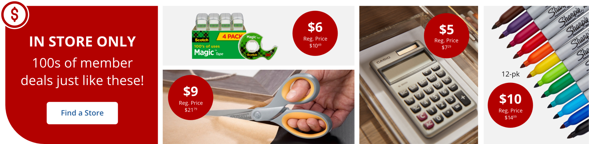 In Store Only 100s of member deals just like these!