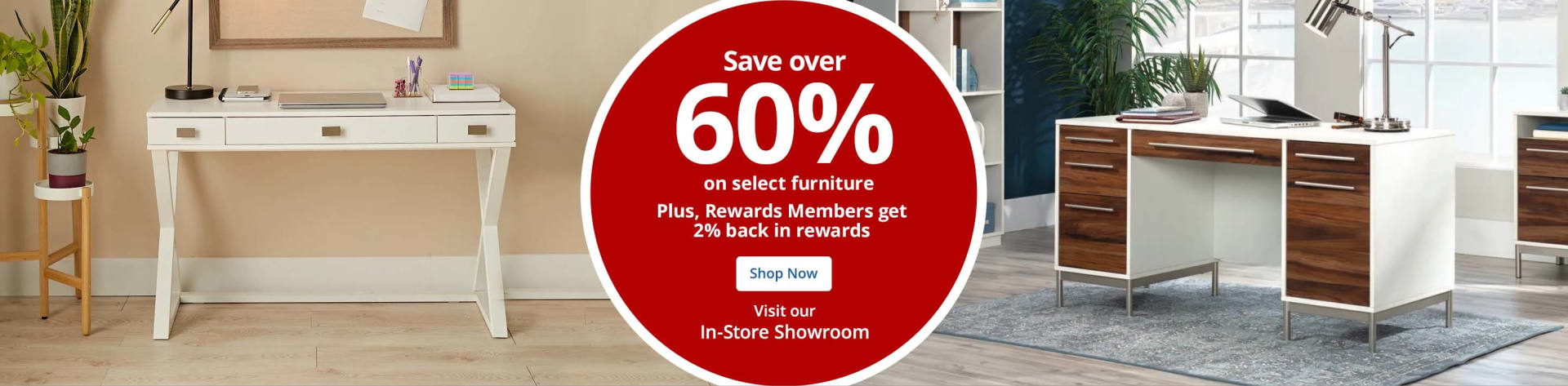 Save over 60% on select furniture