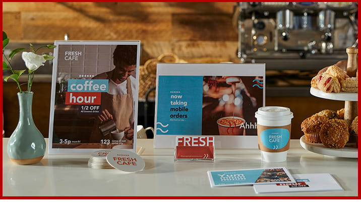 25% off $50 qualifying purchase of Marketing Materials Excludes Signs, Posters, Banners and Yard Signs