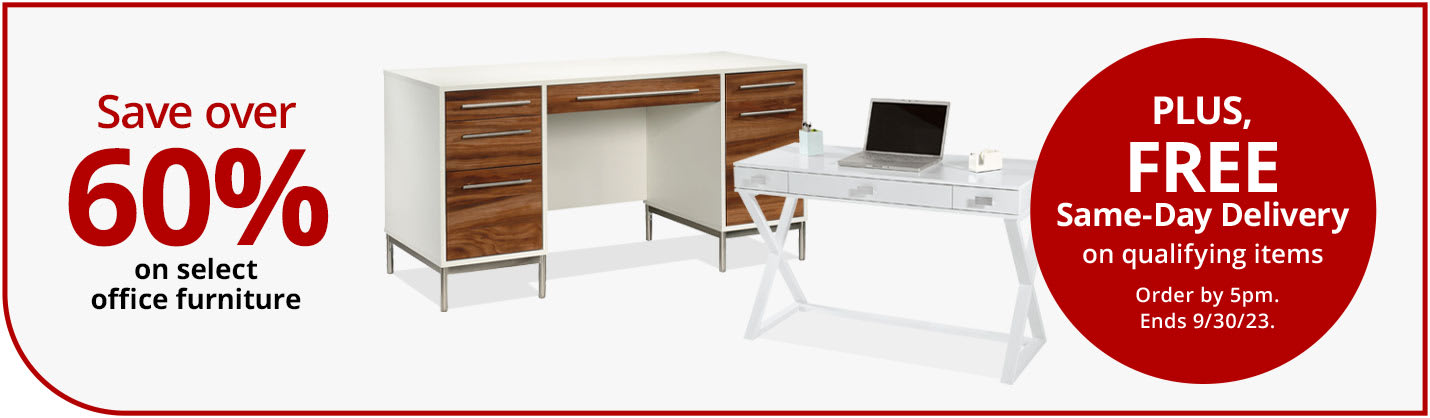 Save over 60% on select office furniture