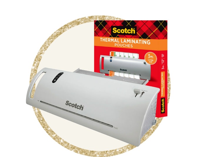 Scotch Thermal Laminator and Laminating Pouches