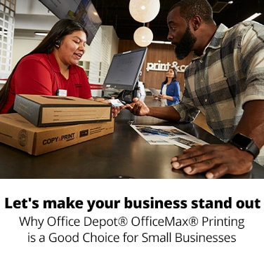 Imagine Success, Then Print It.  Why Office Depot® OfficeMax® Printing is a Good Choice for Small Businesses