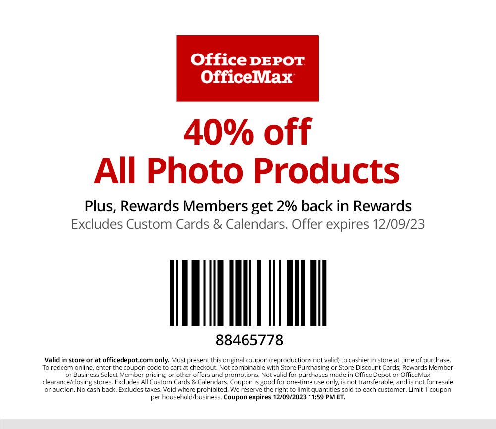 40% off Photo Products