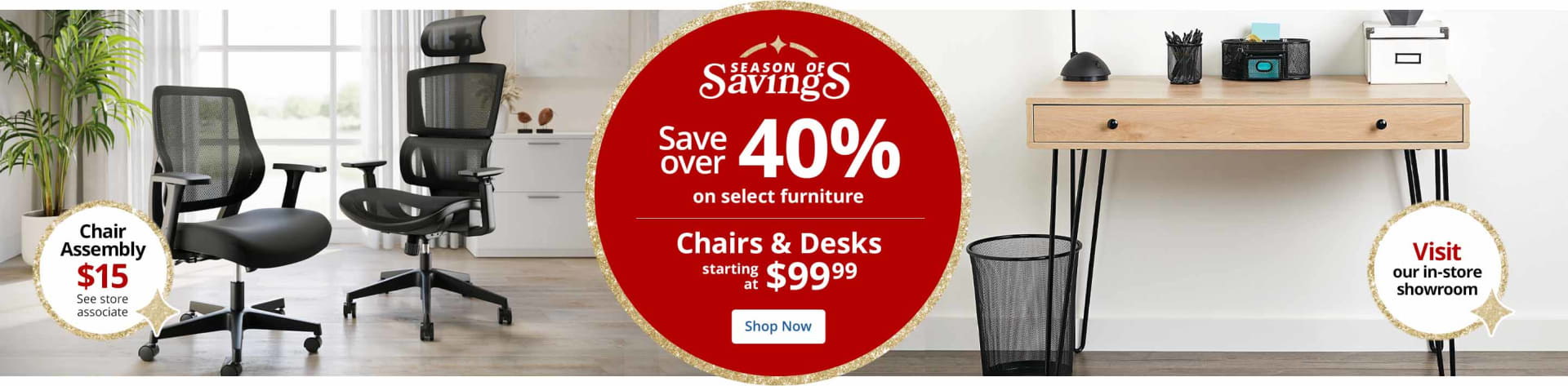 Save over 40% on select furniture