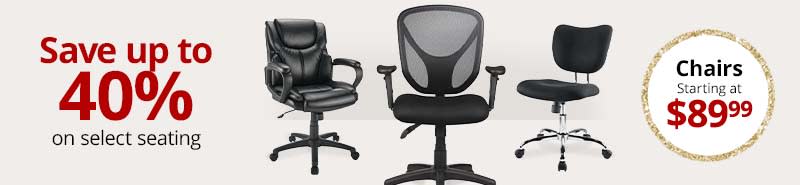 Select chairs starting at $89.99