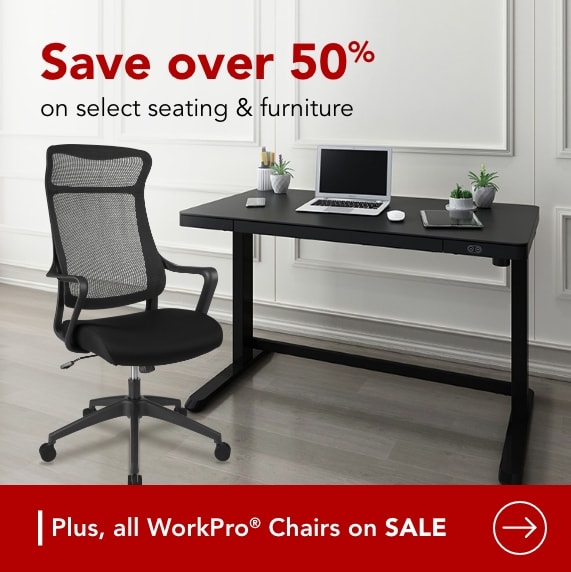Save over 50% on select seating and furntiure