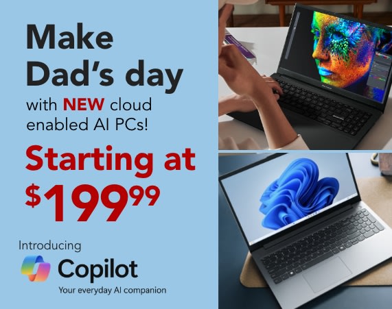 Make Dad's day with new cloud enabled Pcs