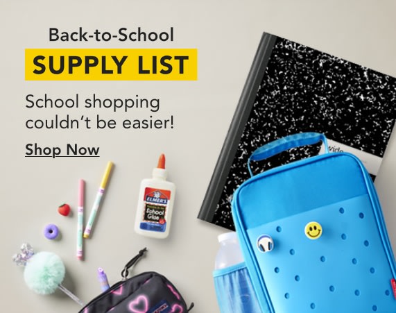 Back-to-school supply list