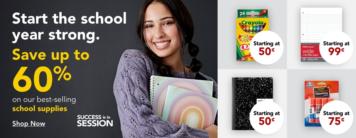 Save up to 60% off on Best Selling School Suppliers